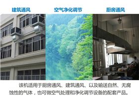 適用于酒店、飯店、食堂廚房通風(fēng)
