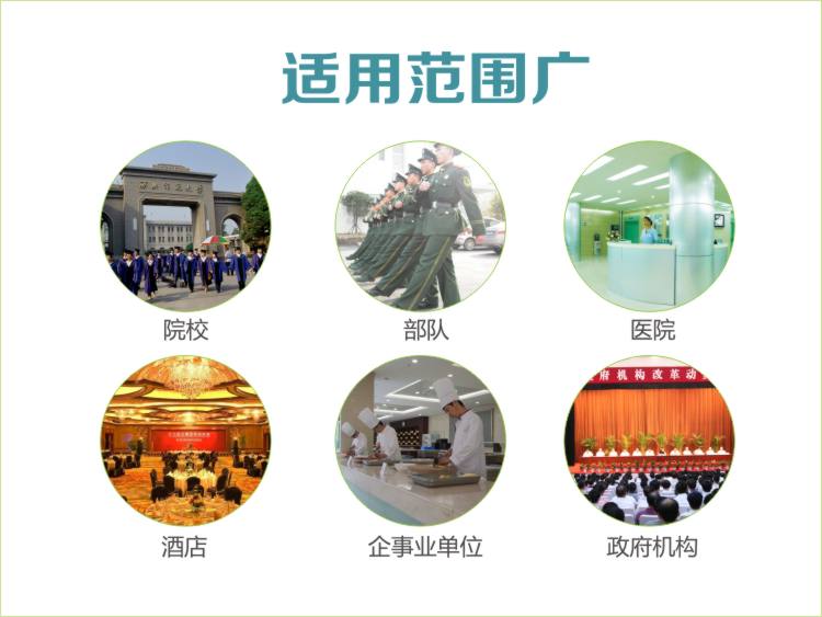 適用于酒店餐飲學校食堂及企事業單位食堂 適用于酒店、餐飲飯店、學校食堂及企事業單位食堂