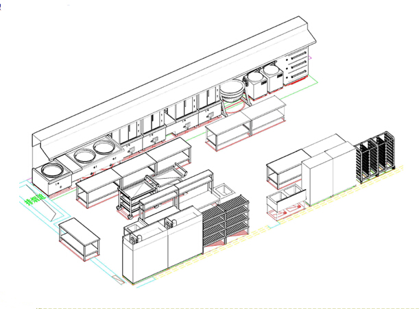 主食烹飪區效果圖 主食烹飪區效果圖