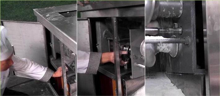 易拆洗 性能穩定 饅頭機現場操作展示