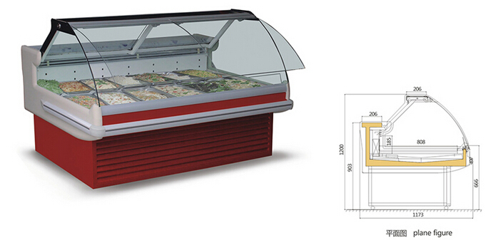 前翻蓋熟食柜 前翻蓋熟食柜