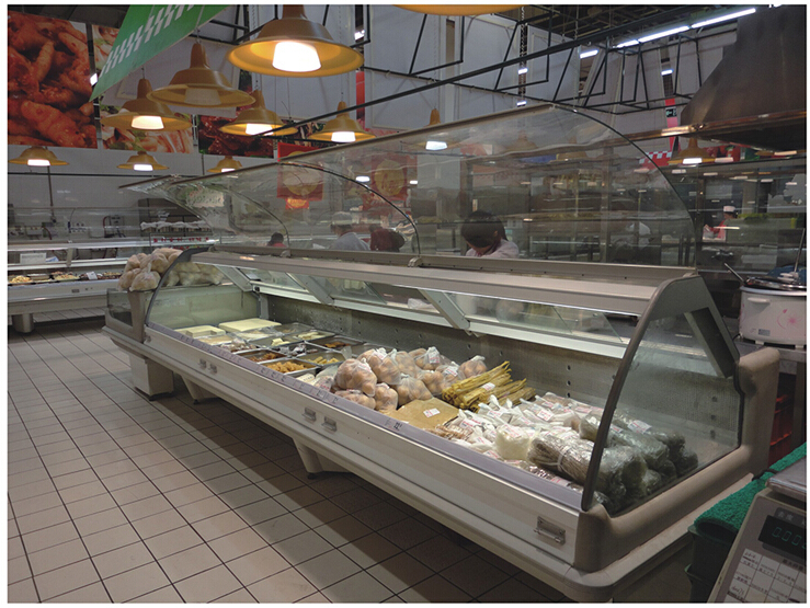 前翻蓋熟食柜使用場景 前翻蓋熟食柜使用場景